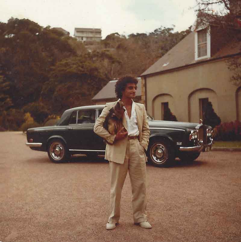1970's dog and car